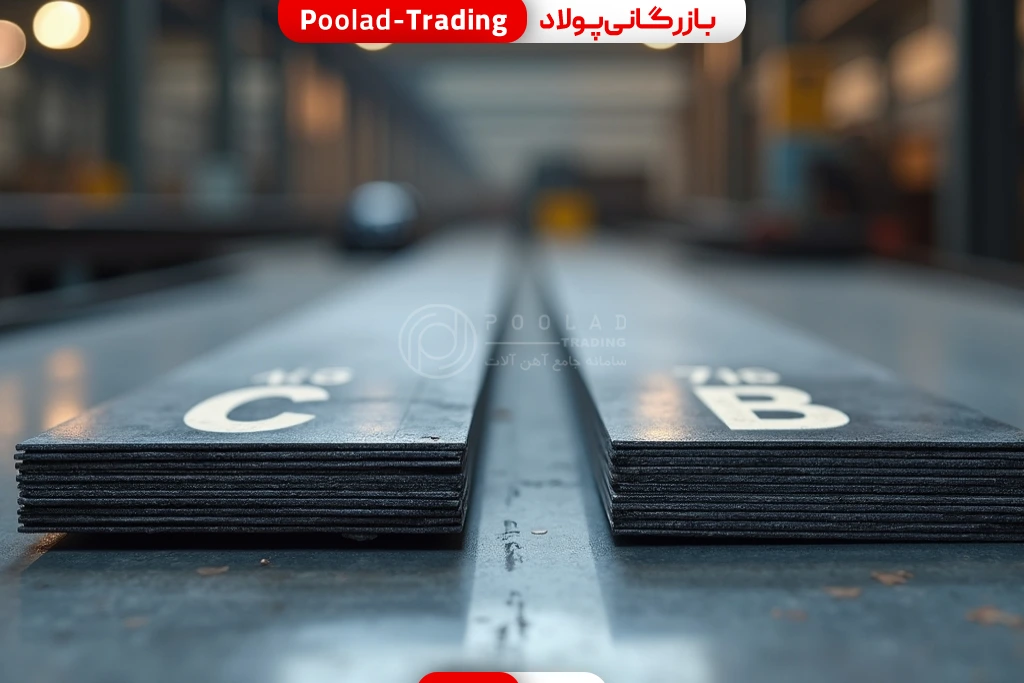 ورق استیل گرید b و c