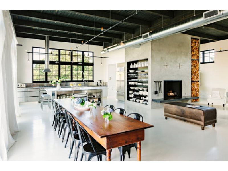 طراحی دکوراسیون آشپزخانه صنعتی