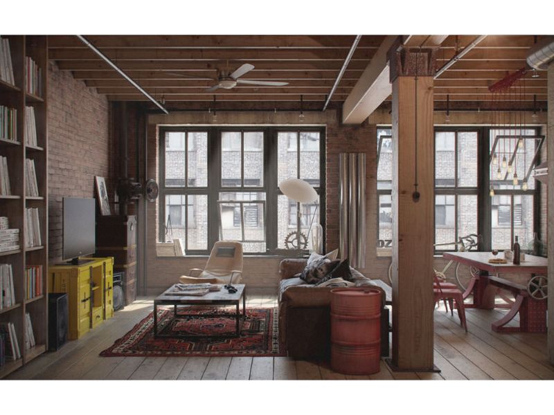 کفپوش دکوراسیون صنعتی