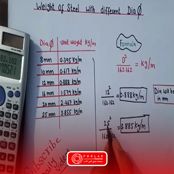 محاسبه وزن ورق استیل